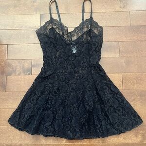 Vintage lace slip dress